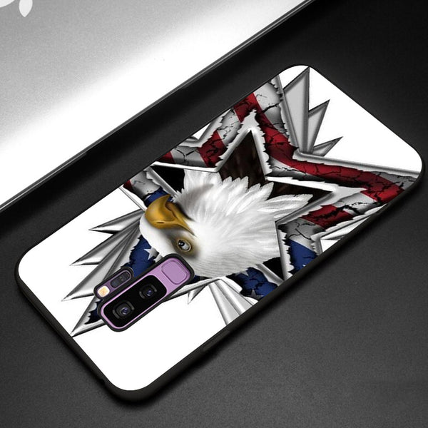 Eagle Tempered Glass Phone Case for Samsung Galaxy S9 Plus