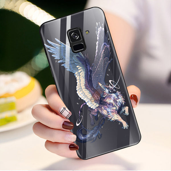 Dragon Tempered Glass Phone Case for Samsung Galaxy A8 Plus