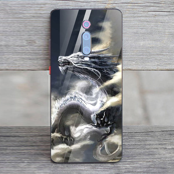 Dragon Tempered Glass Phone Case for Xiaomi Redmi K20