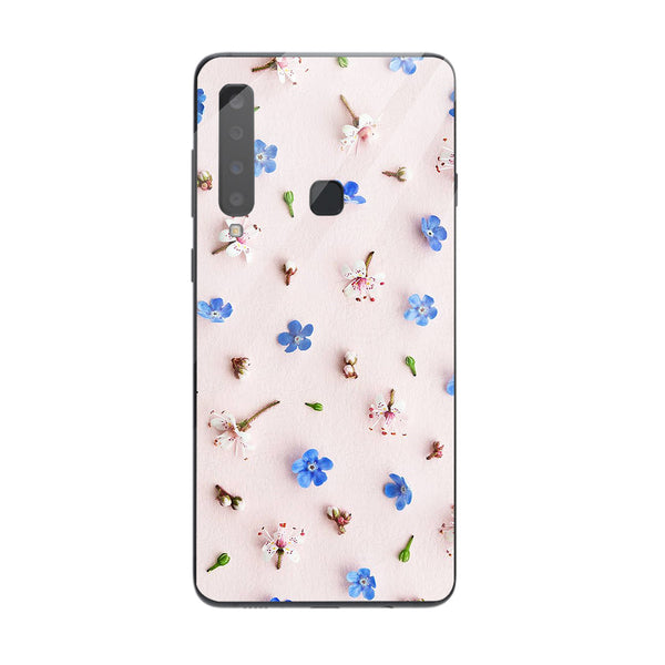 Beautiful Flowers Tempered Glass Phone Case for Samsung Galaxy A9 2018