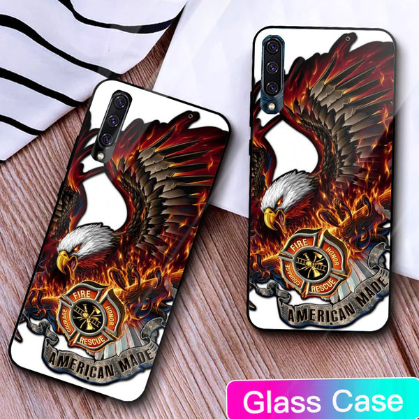 Eagle Tempered Glass Phone Case for Samsung Galaxy A50S
