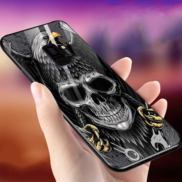 Eagle Tempered Glass Phone Case for Samsung Galaxy S9