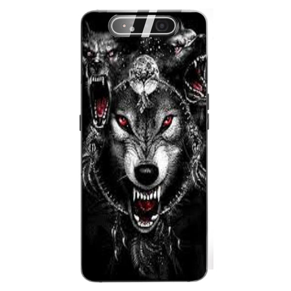 Wolf Eyes Tempered Glass Phone Case for Samsung Galaxy A80