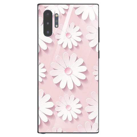 Beautiful Flowers Tempered Glass Phone Case for Samsung Galaxy Note 10 Plus