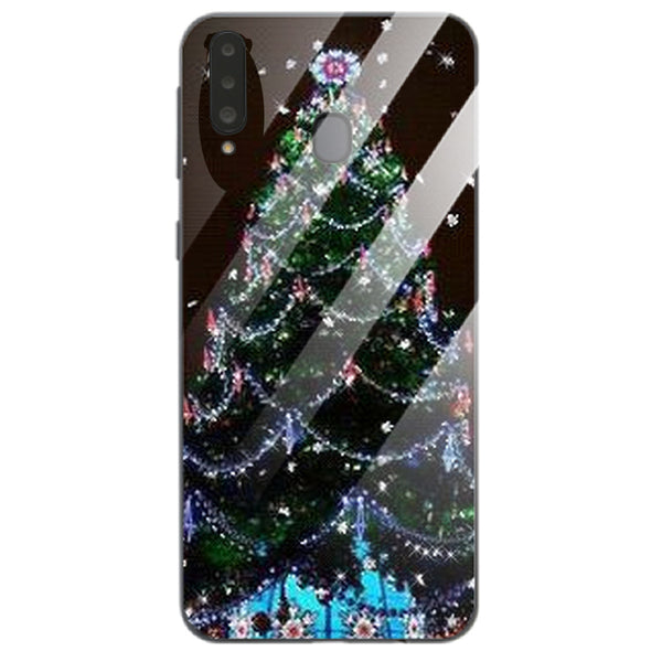 Merry Chrismas Tempered Glass Phone Case for Samsung