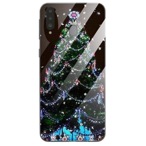 Merry Chrismas Tempered Glass Phone Case for Samsung
