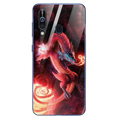 Dragon Tempered Glass Phone Case for Samsung Galaxy A60