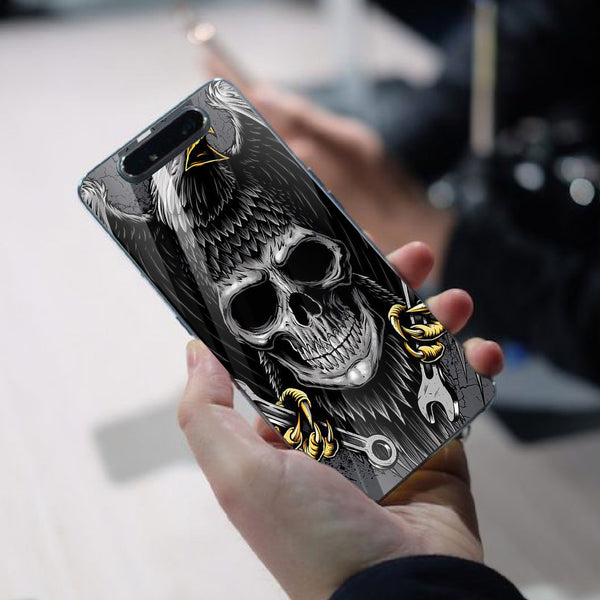 Eagle Tempered Glass Phone Case for Samsung Galaxy A80