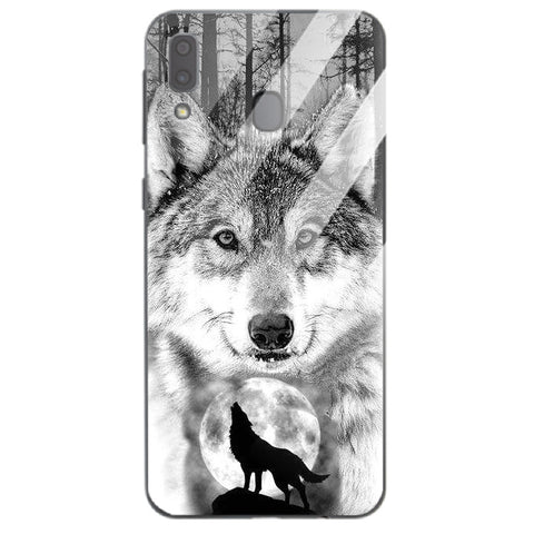Wolf Eyes Tempered Glass Phone Case for Samsung Galaxy A30