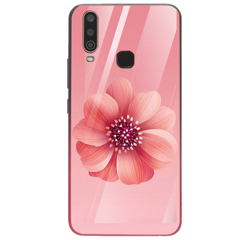 Beautiful Flowers Tempered Glass Phone Case for Vivo Y15