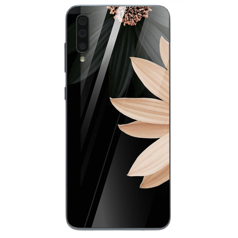 Beautiful Flowers Tempered Glass Phone Case for Samsung Galaxy A70