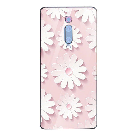 Beautiful Flowers Tempered Glass Phone Case for Xiaomi Redmi K20 Pro