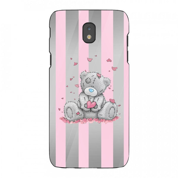 Cute Teddy Bear Tempered Glass Phone Case for Samsung Galaxy J5 Pro