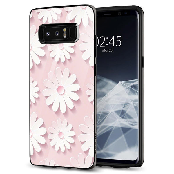 Beautiful Flowers Tempered Glass Phone Case for Samsung Galaxy Note 8