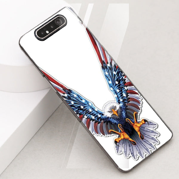 Eagle Tempered Glass Phone Case for Samsung Galaxy A80