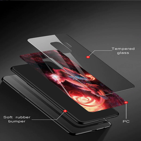 Dragon Tempered Glass Phone Case for Samsung Galaxy S9 Plus
