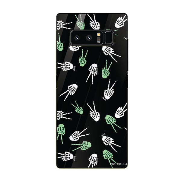 Halloween Skull Tempered Glass Phone Case for Samsung Galaxy Note 8