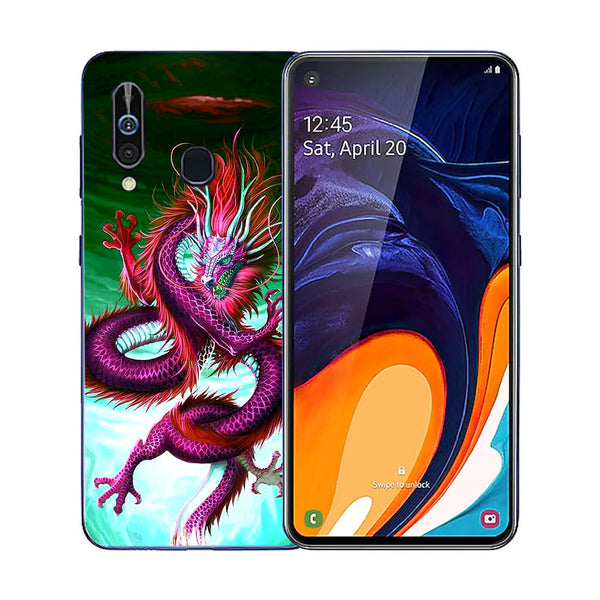 Dragon Tempered Glass Phone Case for Samsung Galaxy A60