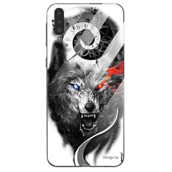Wolf Eyes Tempered Glass Phone Case for Samsung
