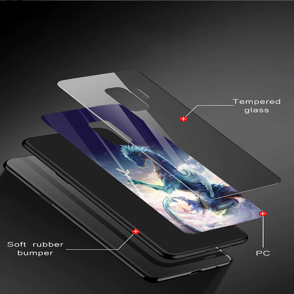 Dragon Tempered Glass Phone Case for Samsung Galaxy S9