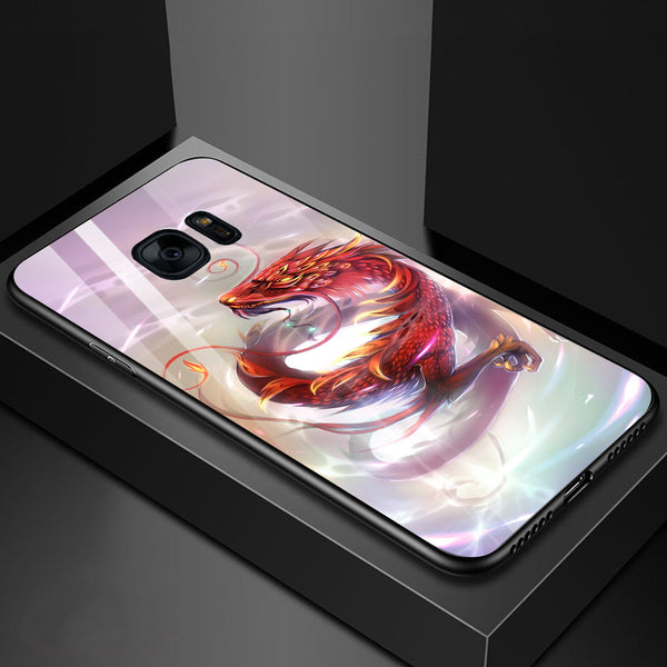 Dragon Tempered Glass Phone Case for Samsung Galaxy S7 Edge