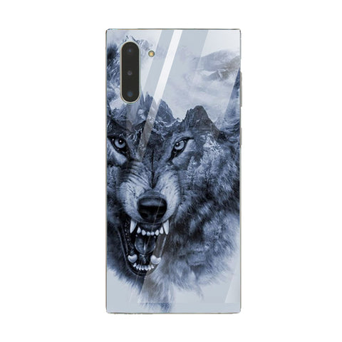 Wolf Eyes Tempered Glass Phone Case for Samsung Galaxy Note 10