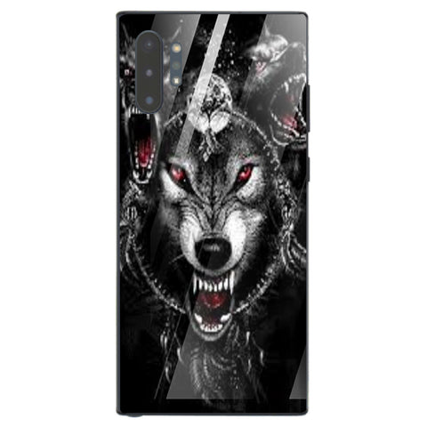 Wolf Eyes Tempered Glass Phone Case for Samsung Galaxy Note 10 Plus
