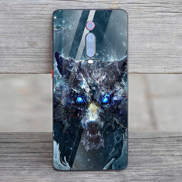Wolf Eyes Tempered Glass Phone Case for Xiaomi Redmi K20