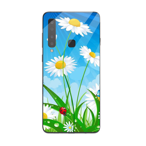 Beautiful Flowers Tempered Glass Phone Case for Samsung Galaxy A9 2018