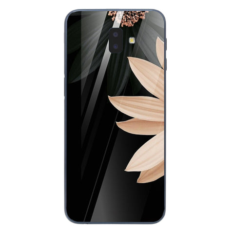 Beautiful Flowers Tempered Glass Phone Case for Samsung Galaxy J6 Plus