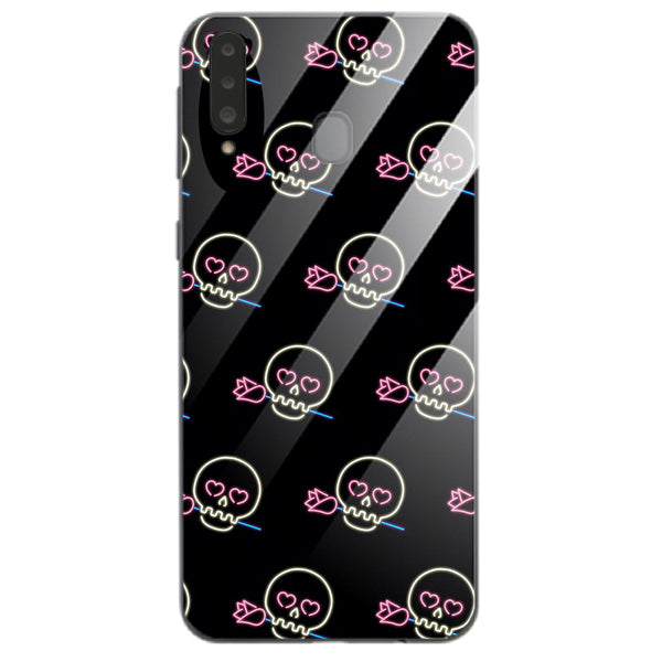 Halloween Skull Tempered Glass Phone Case for Samsung