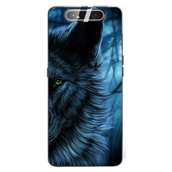 Wolf Eyes Tempered Glass Phone Case for Samsung Galaxy A80