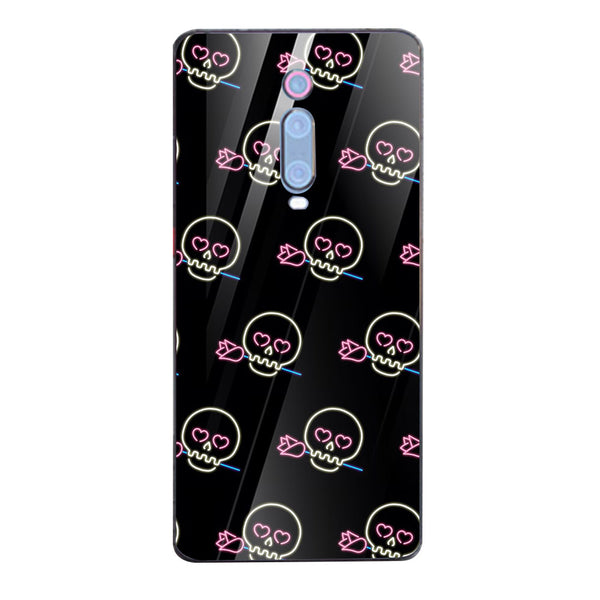Halloween Skull Tempered Glass Phone Case for Xiaomi Redmi K20 Pro