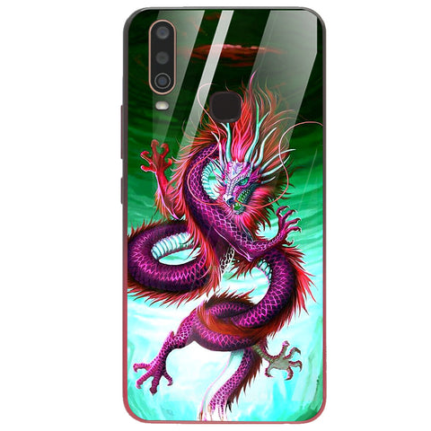 Dragon Tempered Glass Phone Case for Vivo Y17