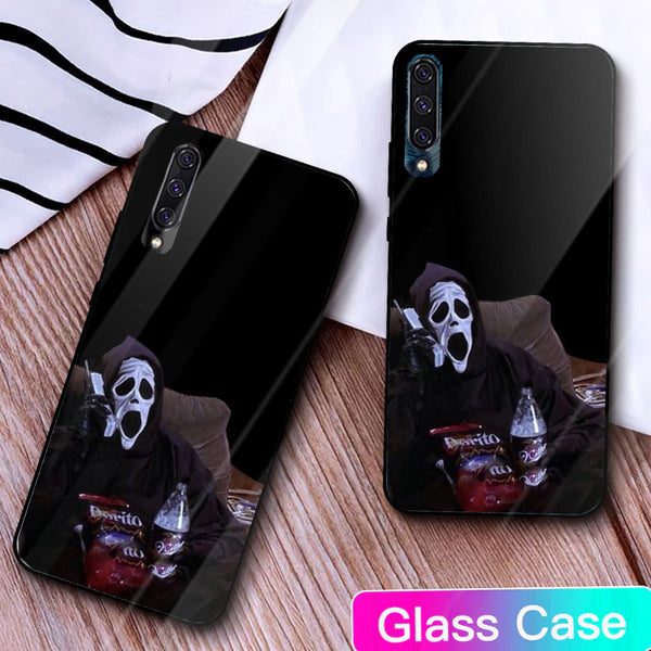 Halloween Skull Tempered Glass Phone Case for Samsung Galaxy A50