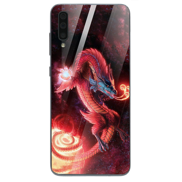 Dragon Tempered Glass Phone Case for Samsung Galaxy A70