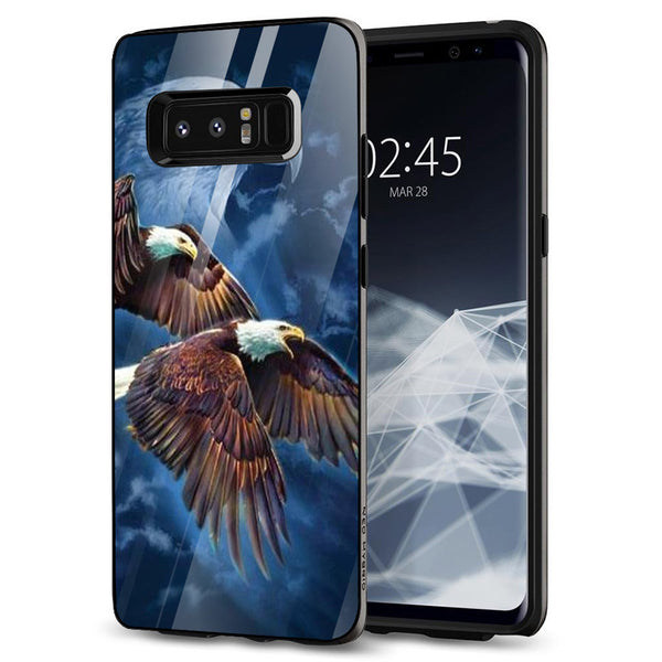 Eagle Tempered Glass Phone Case for Samsung Galaxy Note 8