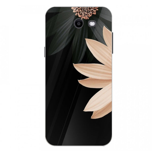 Beautiful Flowers Tempered Glass Phone Case for Samsung Galaxy J3 Prime