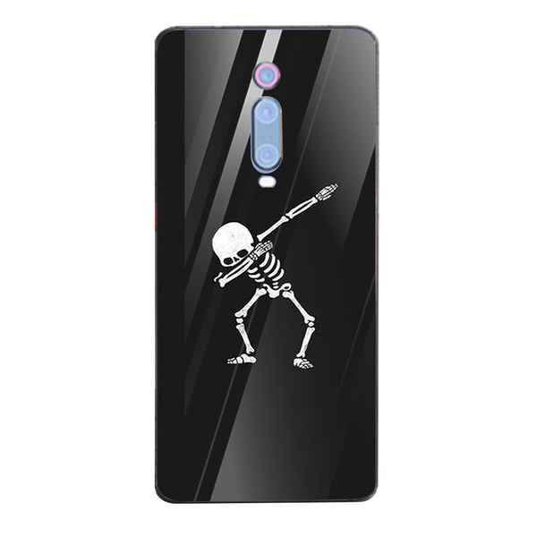 Halloween Skull Tempered Glass Phone Case for Xiaomi Redmi K20