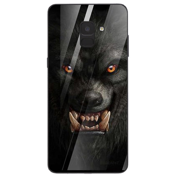 Wolf Eyes Tempered Glass Phone Case for Samsung Galaxy A8 Plus