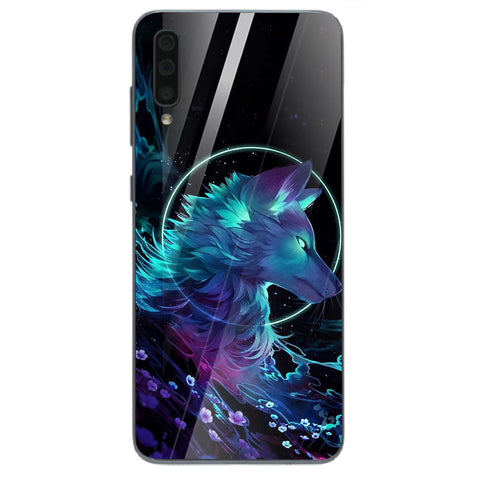 Wolf Eyes Tempered Glass Phone Case for Samsung Galaxy A70