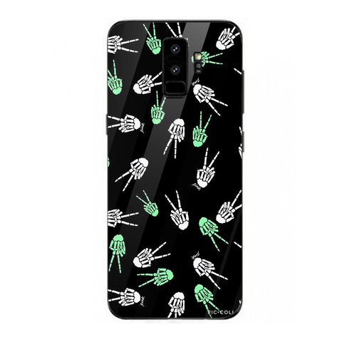 Halloween Skull Tempered Glass Phone Case for Samsung Galaxy S9 Plus