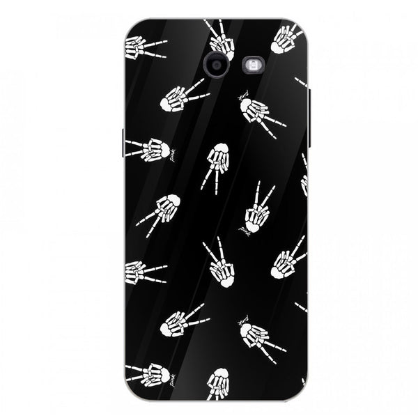 Halloween Skull Tempered Glass Phone Case for Samsung Galaxy J3 Prime