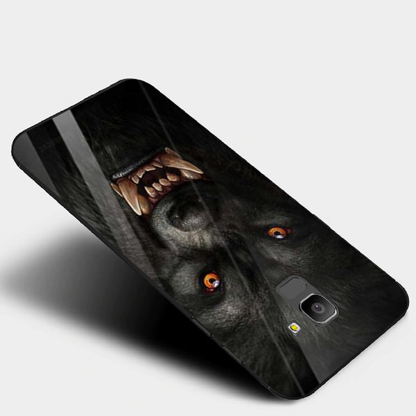 Wolf Eyes Tempered Glass Phone Case for Samsung Galaxy J6 2018