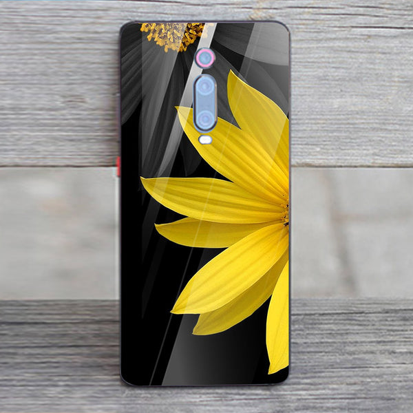 Beautiful Flowers Tempered Glass Phone Case for Xiaomi Redmi K20 Pro