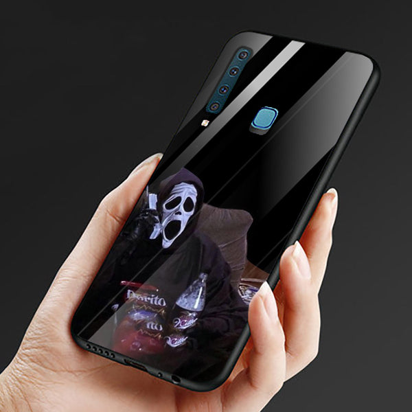 Halloween Skull Tempered Glass Phone Case for Samsung Galaxy A9 2018