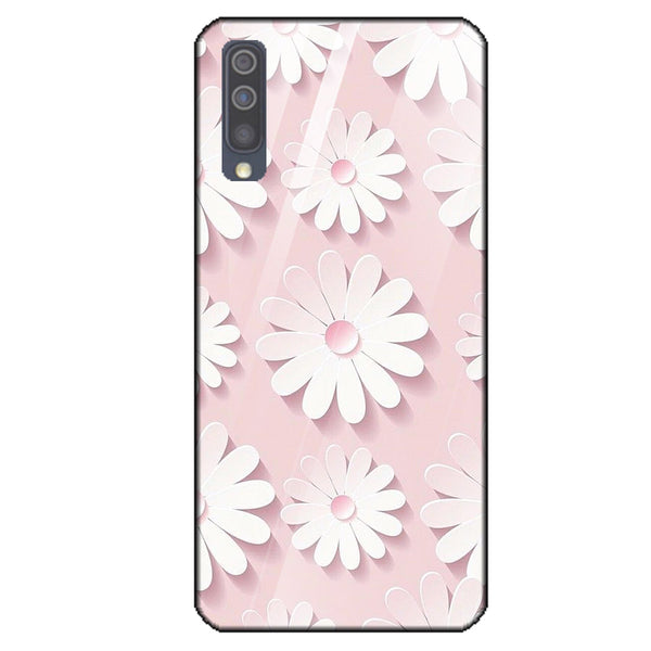 Beautiful Flowers Tempered Glass Phone Case for Samsung Galaxy A50S