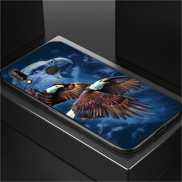 Eagle Tempered Glass Phone Case for Samsung Galaxy M20