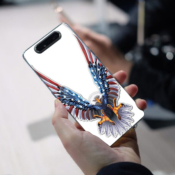 Eagle Tempered Glass Phone Case for Samsung Galaxy A80