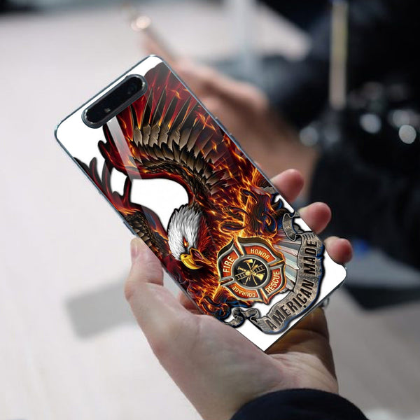 Eagle Tempered Glass Phone Case for Samsung Galaxy A80